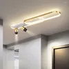 Lustres Nordic Led Allée Lustre Lumières Avec Projecteurs Pour Vestiaire Couloir Balcon Plafonniers Éclairage Intérieur Déco Luminaria