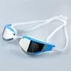 Lunettes Professionnel Adulte Lunettes De Natation Étanche Anti-Brouillard Racing Lunettes Hommes Femmes Cool Argent Plaqué Équipement De Natation En Gros 230616