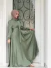 Vêtements ethniques mode musulmane Satin Abaya robe Caftan élégant Caftan de luxe pour les femmes islamiques dubaï Style turc Djellaba Jalabiya