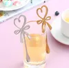 蝶の形をしたティーカップスプーンハートシェイプコーヒー攪拌スプーンステンレススチールケーキデザートスクープゴールドミルクミキシングスクープ