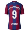 2023 2024 2025 Camisetas de Football Soccer Jerseys Lewandowski Pedri Gavi 23 24 25 FC Ansu Fati Ferran Raphinha Dest 셔츠 남자 키트 키즈 장비