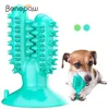 ベネポウの耐久性のあるゴム犬噛むおもちゃ歯歯ブラシ環境にやさしい歯を掃除する小さな大きなペット犬のおもちゃ子犬の歯が生えるゲーム