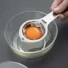 Neue 1pc Ei Separator Edelstahl Eigelb Weiß Separator Filter Lange Griff Egg Divider Backen Kochen Ei Werkzeug küche Gadget