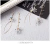 Dangle Earrings韓国の花エレガントレトロドロップ幾何学ブロッサムペンダント女性のロマンチックな愛好家エンゲージメントジュエリー