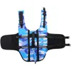 Vêtements pour chiens gilet de sauvetage pour chien gilet col ceinture de sécurité pour animaux de compagnie natation été maillot de bain camouflage requin bleu violet rouge 230616