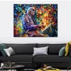 Красивый портрет Musican Canvas Art Ray Charles Randmade Painting для стены спальни