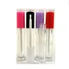 2020 New cosmetics lip gloss packaging containers Round Clear Lip Gloss Bottles pink red purple lipgloss tubes empty lip gloss tube