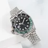 Zegarek zegarki na rękę męskie zegarek projektant GMT Work mechaniczny automatyczny 40 mm ceramiczny pokrętło ceramiczne granica stali nierdzewna bransoletka składana klamra zegarek ROCEJ DHGATE WAT