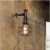 Wandlampen Vintage Retro Lamp Industriële Led E27 Indoor Waterleiding Verlichting Slaapkamer Nachtkastje Licht Blaker Home Decor Loft Woonkamer