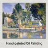 Jas De Bouffan The Pool C.1876 Handgeschilderde Paul Cezanne Canvas Art Impressionistische Landschapsschilderkunst voor Modern Home Decor