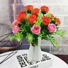 Gedroogde bloemen bos simulatie pioenrozen camellia zijden nepbloemen Flores DIY tuinieren Kerst bruiloft decoratie st