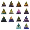 Levensboom Orgone Piramide Decor Amethist Peridoot Healing Crystal Energy Generator Orgonite Beschermen Meditatie Tool Gvhqa
