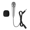 Microfoni Healifty Mini microfono per karaoke Voce/strumento portatile per registrazione vocale Chat e canto (Argento)