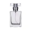 100 pcs/lot 30 ml 50 ml parfum cosmétique verre vaporisateur bouteille carré rechargeable atomiseur noir Transparent verre Hkcem