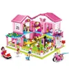 Block Blocks 0721 Assembly Building Every Childrens Toys Pink Dream Girl Holiday Villa T230616