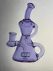 Glasrohre lila CFL-Recycler-Rig 14 mm