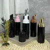 Matte Black Travel Soap Bottle Plastic Foam Bottles Mini Foaming Pump Dispenser for Cleaning Cosmetics Packaging 60ML Efhsq