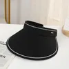 Новые 23ss Womens Wide Brim Sats Summer Srate Sun Hat шляпа женская мода бренда корейская версия твердый цвет простой пустые женские шляпы женской леди