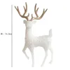 Ny Crystal Christmas Deer Ornament Cake Decoration god juldekor julimitation kristall älg dekoration ornament