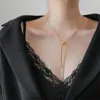 Kettingen Pull-Verstelbare Ketting Vrouwelijke Sleutelbeen Ketting Niche Licht Luxe Design Sense Simple Net Rood Vervaagt niet