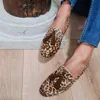 Flat Women Buty 2023 Spring Nowe wygodne swobodne mokasyny Buty Buty Tassel Leopard Print 40-43 Plus w rozmiarze pojedyncze buty Dropshoppping