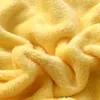 Filt filt på sängen mjuk höst/vårfleece filt för soffa gul flanell filt varm fast färg sängöverdrag r230615