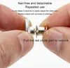 New 4/8pcs Snap Fastener Metal Button for Clothing Jeans Perfect Fit Adjust Self Increase Reduce Waist Free Nail Twist Sewing Button