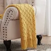Cobertor Inyahome Home Chunky Knit Throw Cobertor Super Macio Quente Confortável Cobertor Texturizado Decorativo para Cadeira Sofá Cama Sala de Estar R230615