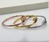 Designer charm 18k rose gold nail Bracelet opening Carter Diamond FREE BRACELET personality