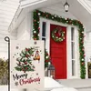 1PC、クリスマスツリーキャットガーデンフラッグ垂直ダブルサイズ、冬休みメリークリスマスヤードアウトドアデコレーション12.5 x 18インチ