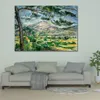 Arte Impressionista em Lona Ste-victoire Mountain Pine Handmade Paul Cezanne Pintura Paisagem Obra Moderna Decoração Da Sala De Estar