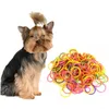 Abbigliamento per cani 170Cs / Bag Elastici colorati misti Ragazze Pet Fiocchi per capelli fai da te Grooming Accessori per forcine per consegna di piccoli rifornimenti Dhjgm