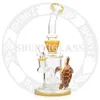 10.5 cala szklana fajka wodna do fajki wodnej z żółwiem matrix perc shisha dab rig 14.4mm rozmiar złącza