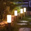 Солнечный Bollard Light Outdoor Nearnabless Steel Landscape Pathway