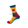 Chaussettes bonneterie mode impression Colorf fleur femmes bas Fashoin hommes cadeau livraison directe vêtements sous-vêtements femmes Dhuet