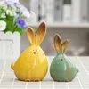 Decoratieve Objecten Beeldjes Keramische Decoraties Moderne Minimalistische Woonkamer TV Kast Thuis Zachte Longeared Bunny Decor 230615