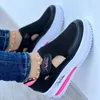 Sneakers rosse Scarpe da donna Scarpe da tennis da donna Scarpe di tela Scarpe casual da donna Scarpe sportive da donna Sneaker con plateau Scarpe scavate