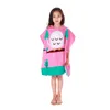 Handduk Cartoon Bath Beach Wrap Hooded Handdukar Barn lyx 100 bomull 60 cm