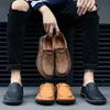 Men Casual Loafers Driving Shoes Handmade Soft Walking Sneakers Comfortable Slip On Fashion Lightweight Loafer Zapatos De Hombre