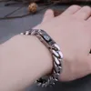 Chaîne Viking Cast Chaîne Cubaine Hommes Bracelet En Acier Inoxydable Fine Chaîne Polie Quatre Côtés Coupe Petit Ami Cadeau En Gros 230616