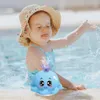 Jouets de bain Glowing enfants baignoire jouet mignon dessin animé poulpe toboggan aquatique jouet piscine enfants induction 4 toboggan 230615