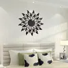 Wall Stickers Sun Mirror Sticker 3D TV Background DIY Decor Decal Art Mural Bedroom Bath Room Decoration 230615