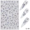 free shipping Nail Sticker Self-adhesive Simulation Thin Butterfly Laser Gold And Silver Color Butterfly Stickers 2020 New Style