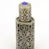 50 Uds 3ml botellas de Perfume árabe estilo bronce contenedor de botella de vidrio árabe con decoración artesanal Qpedx
