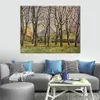 Landsbygdslandskap Canvas Art Chestnut Trees at Bouffan Paul Cezanne Måla handgjorda impressionistiska moderna heminredning
