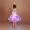 Girl's Dresses Girls Shiny Unicorn Tutu Dress Glowing Kids Unicorn Dresses For Girls Hallowmas Party Princess Dress Children Clothing vestidos 230615