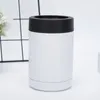Sublimation12 oz Cold Storage Tank Tumbler Mug Cola Can Cooler Ice Storage Can Stainless Steel Insulated Vacuum Beer Mug Coooler DIY