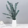 Dekorativa blommor Great Faux Greenery lämnar naturligt torkat eukalyptus Relax Wedding Party Fake Plant Decor