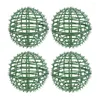 Dekorativa blommor 4 datorer Flower Arrangement Boxwood Ball Support Cage Faux Bouquet Balls Rack Ogg Floral Plast Bollblommor Arrangemang