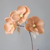 Decorative Flowers 5 PCS Magnolia Artificial Home Decoration El Lobby Wedding Hall Flower Bouquet DIY